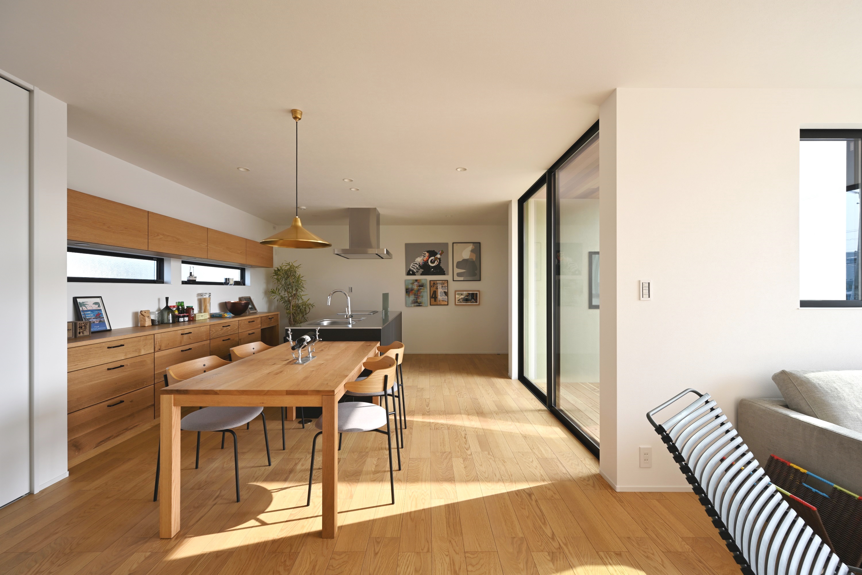 ビルトインガレージのある家